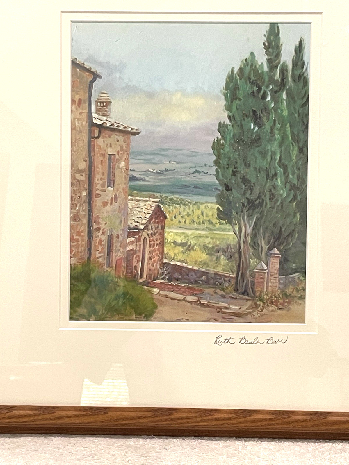 2 RUTH BASLER BURR OPEN EDITION INKJET GICLEE PRINTS FROM ORIGINAL PAINTINGS COA