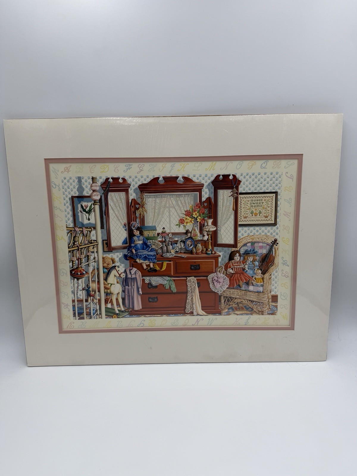 L Clayton “Home Sweet Home” 21.25 in by 14.75 in matted print