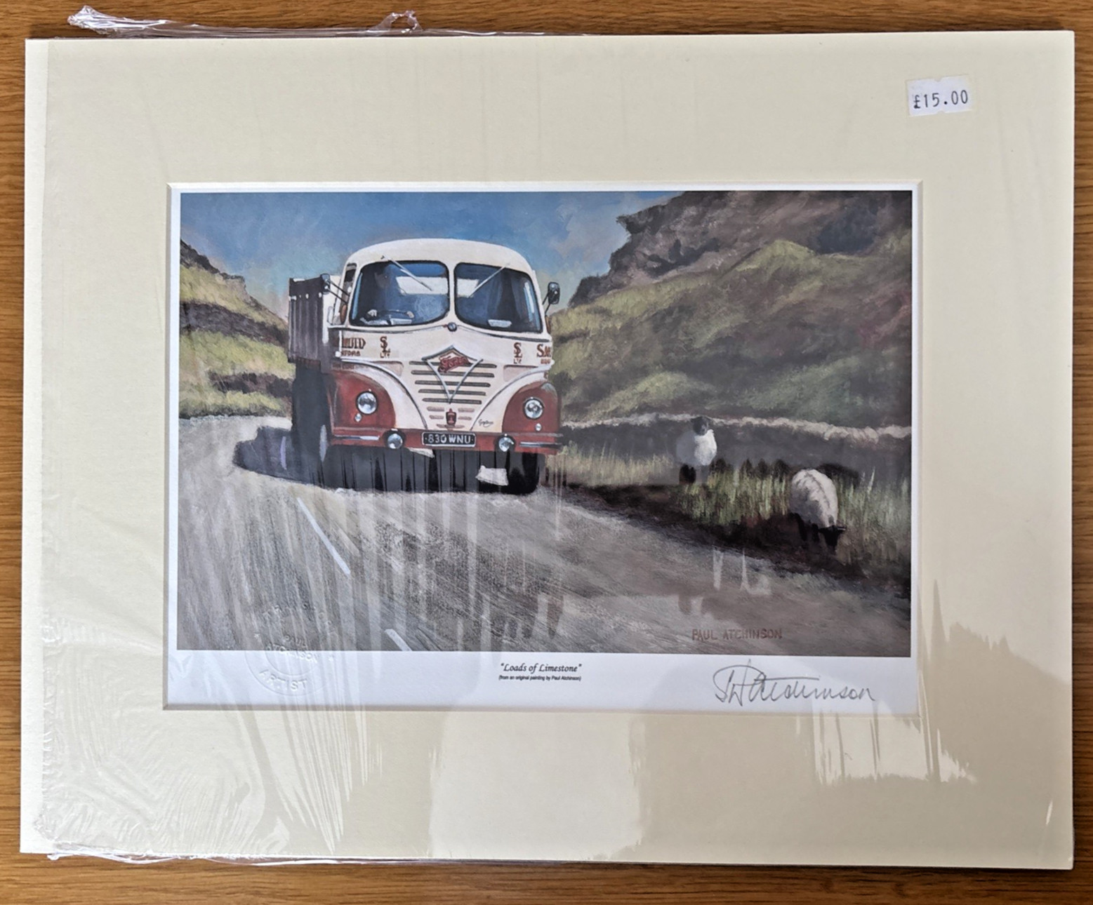 FODEN Vintage Transport Print – Paul Atchinson Signed “Loads of Limestone”