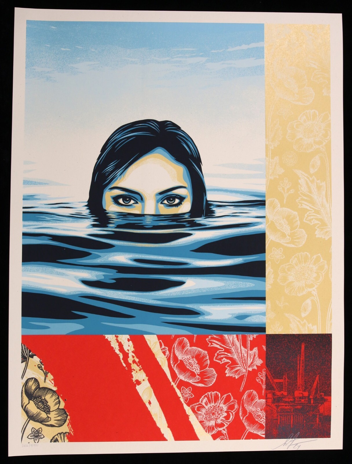 SHEPARD FAIREY hand signed Treading Watters ed/550 2024 obey giant