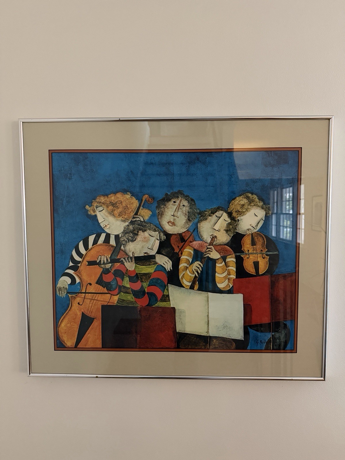 Graciela Rodo Boulanger “The Prelude” Painting Print Framed Art 1977 30×26 Inch