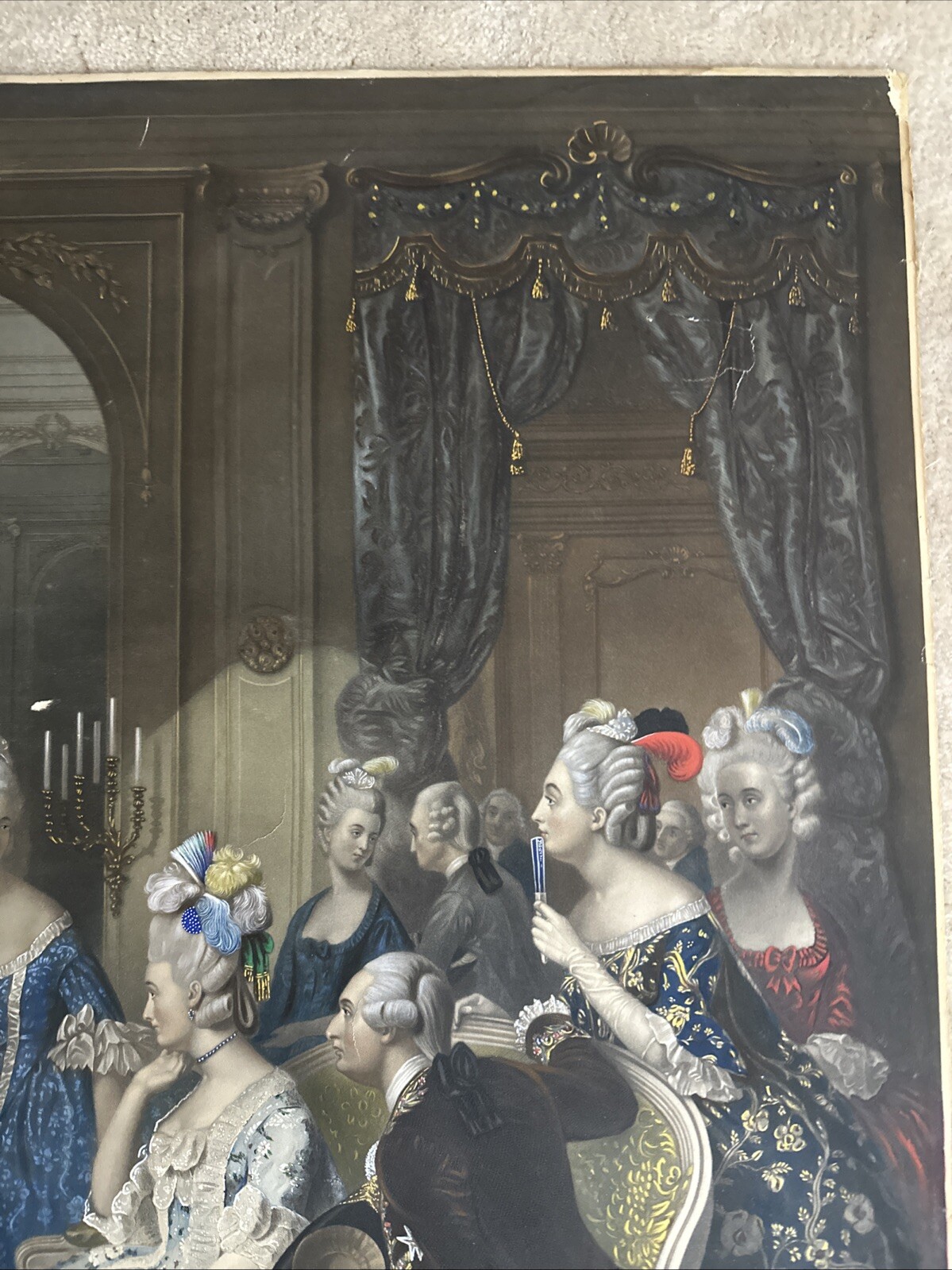 Franklin’s Reception at the Court of France By W.O.Geller Painted By Jolly 1853