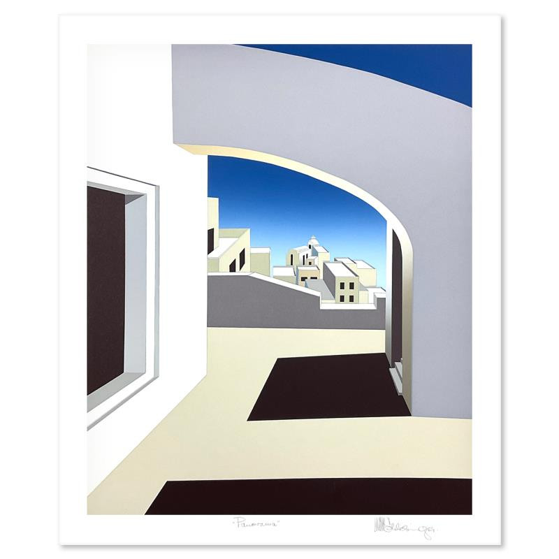 William Schlesinger (d.2011) “Panorama” Hand Signed Limited Edition Serigraph