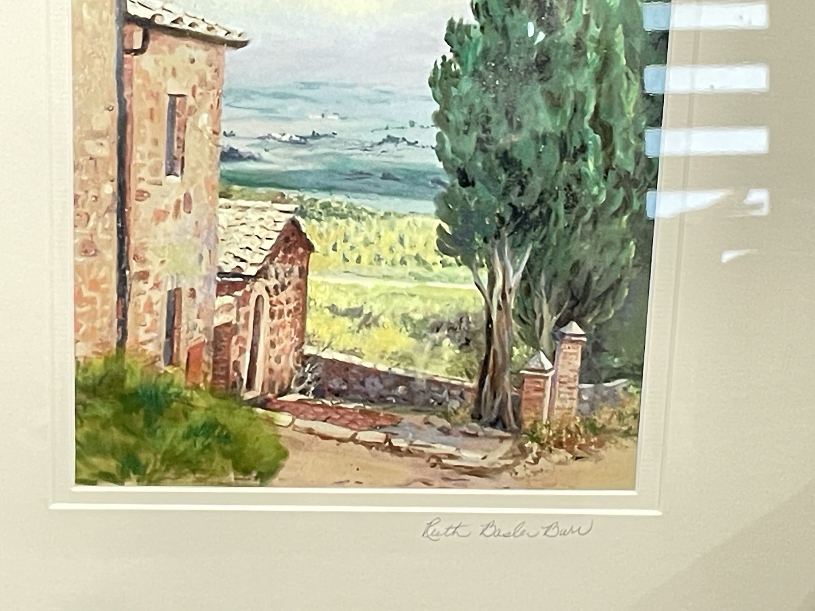 2 RUTH BASLER BURR OPEN EDITION INKJET GICLEE PRINTS FROM ORIGINAL PAINTINGS COA