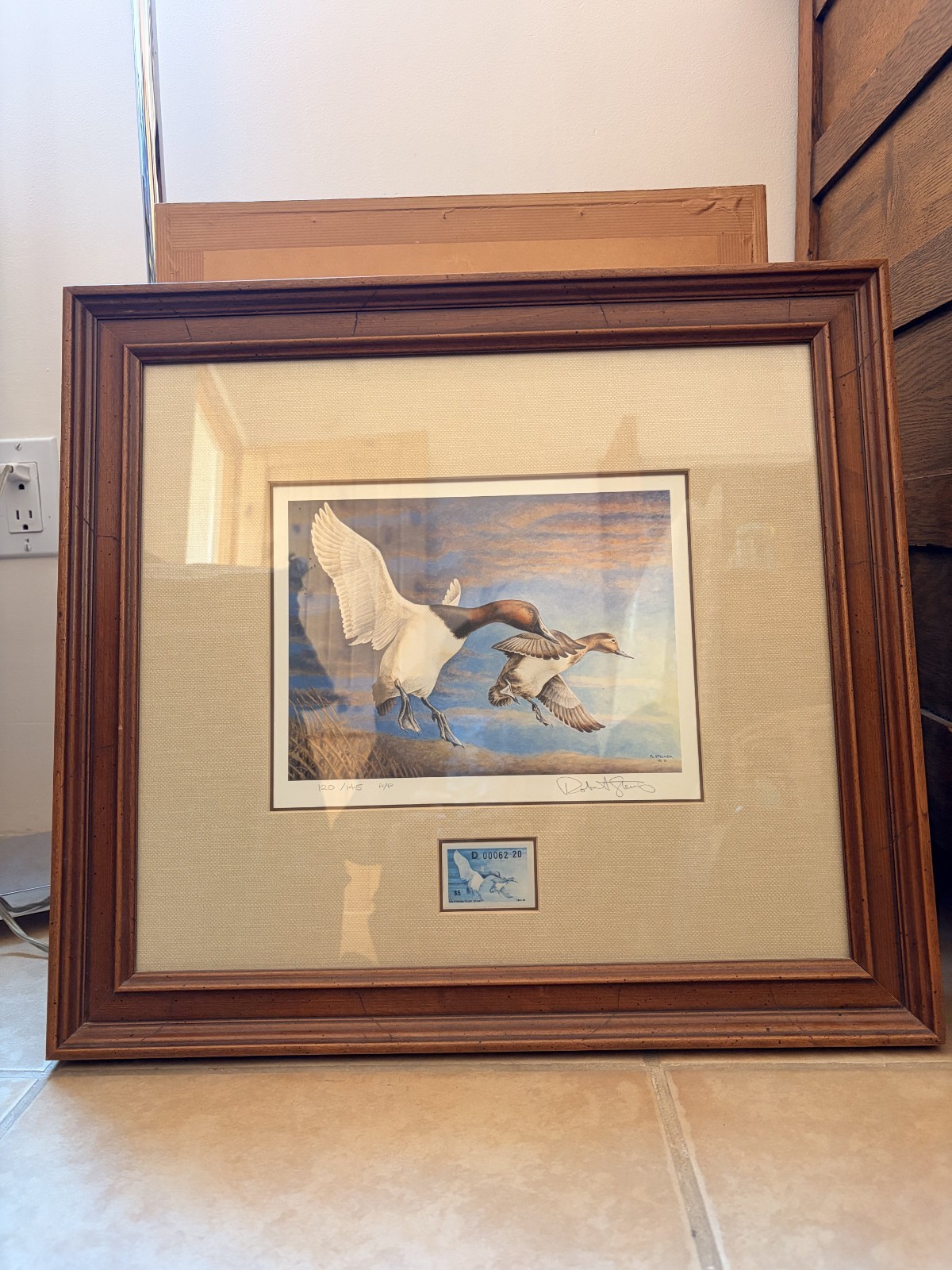 Rare 1981 CA State Duck Original Stamp and Framed Print by Robert Steiner