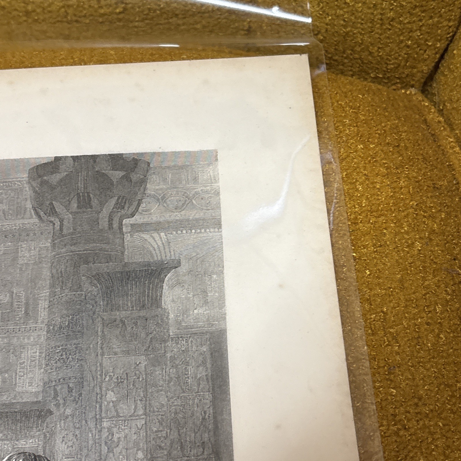ANTIQUE ORIGINAL B/W ENGRAVING-CLEOPATRA AND CAESAR- 1870 London:VIRTUE @ Co