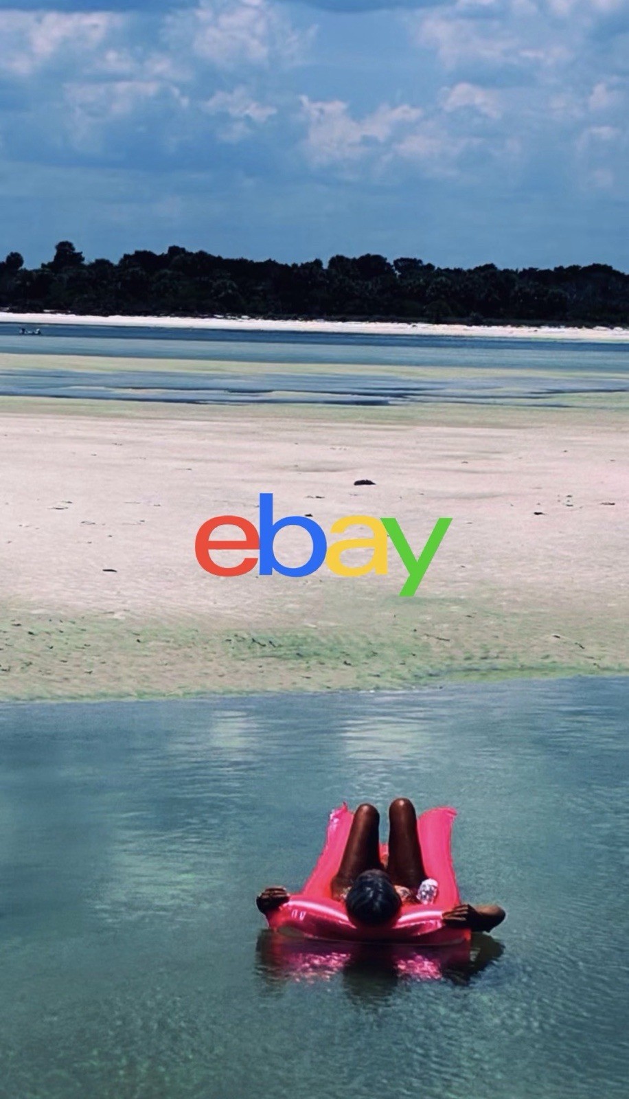 Print On Paper of Woman Floating In The Mantanzas Inlet Florida 18×24 Inches
