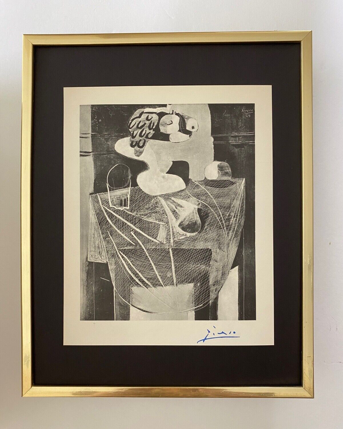 PABLO PICASSO | Vintage 1940 Signed Print | Ltd. Ed | Framed