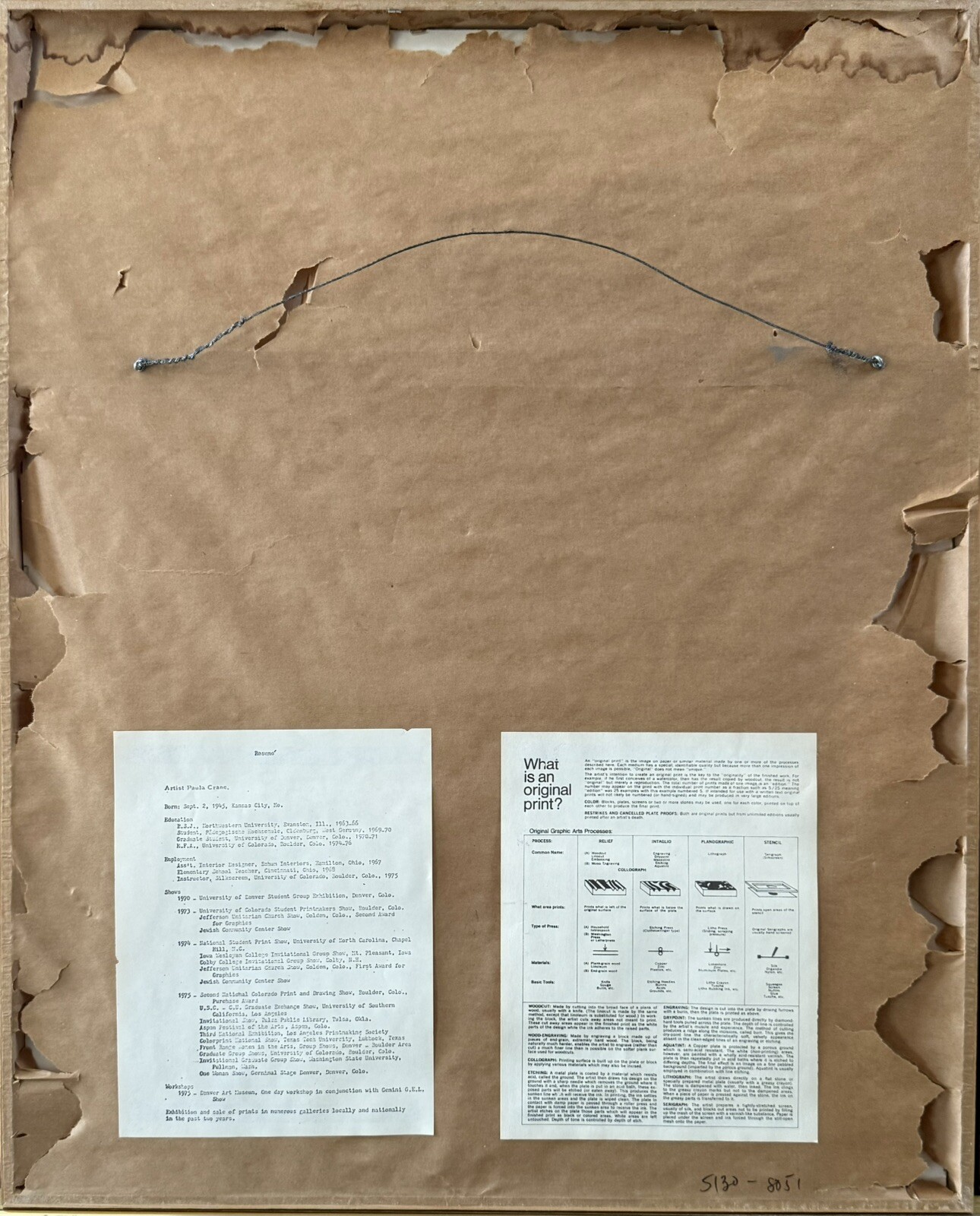 Paula Crane Silk Screen “Sunlight/Shadow” 211/300 Circa 1975