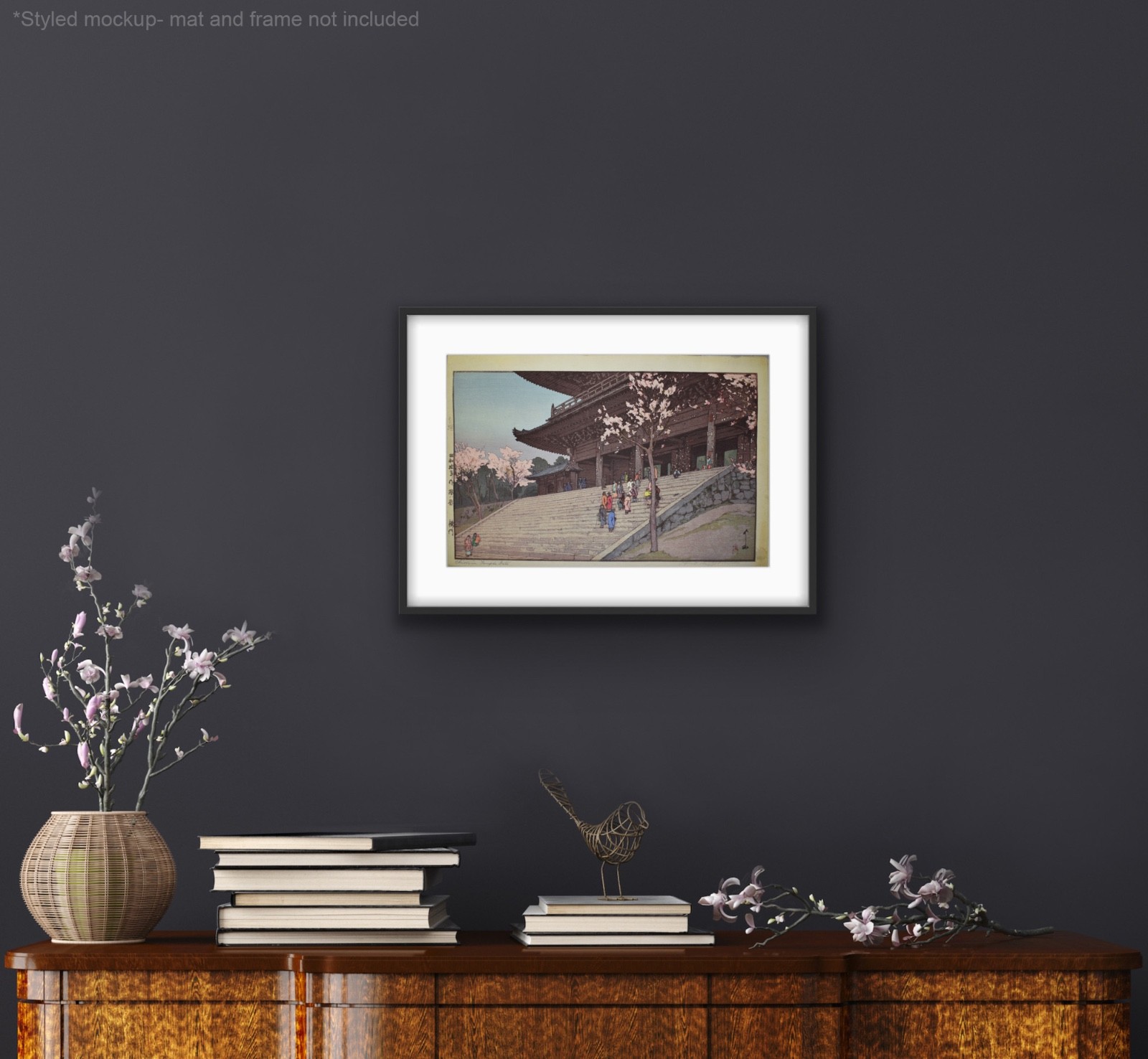 Hiroshi Yoshida Signed/Jizuri Sealed Japanese Woodblock-Chion-in Temple Gate