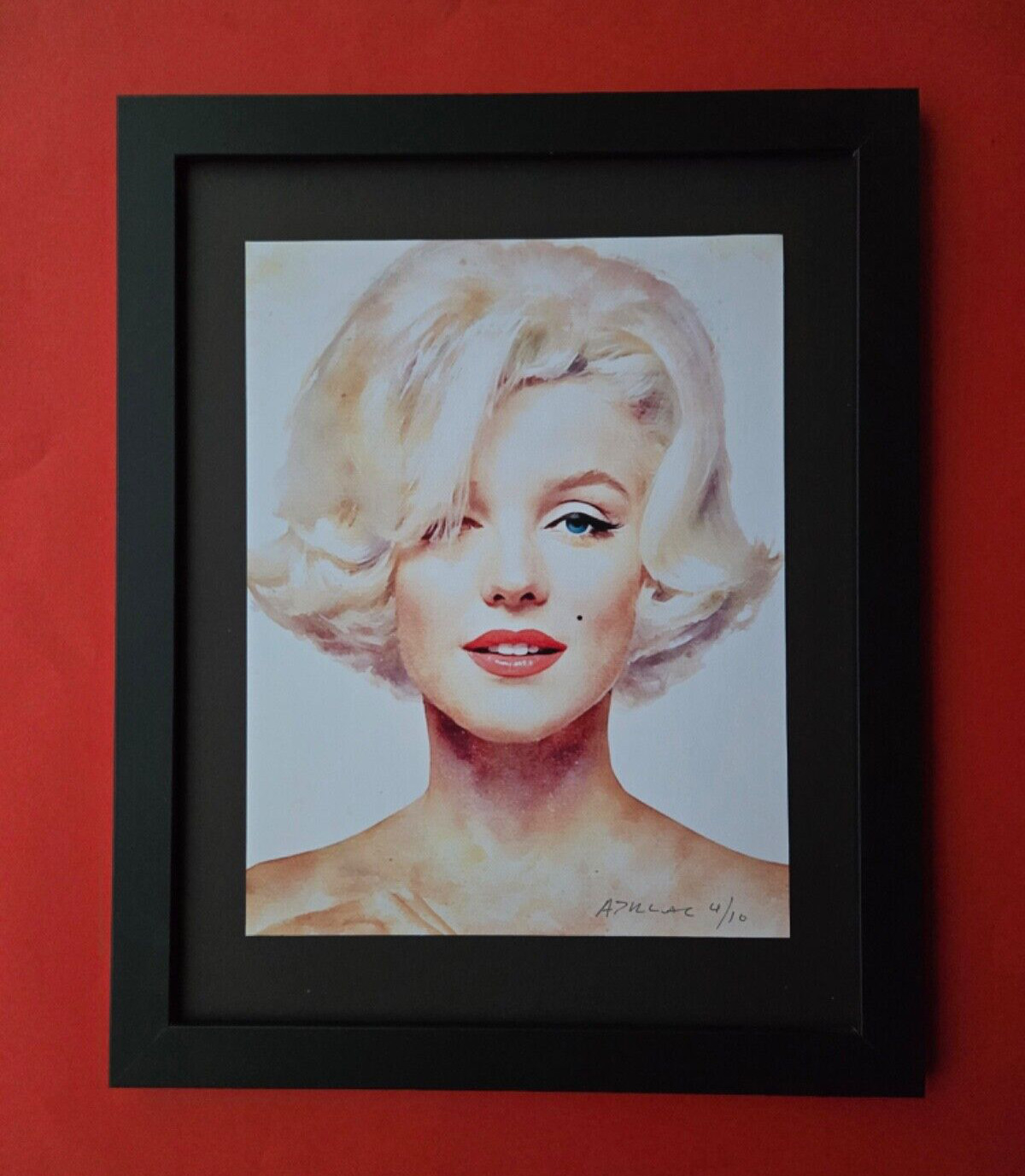 Signed Marilyn Monroe Portrait Print Alexander Dulac Limited Ed 10 COA Artwork