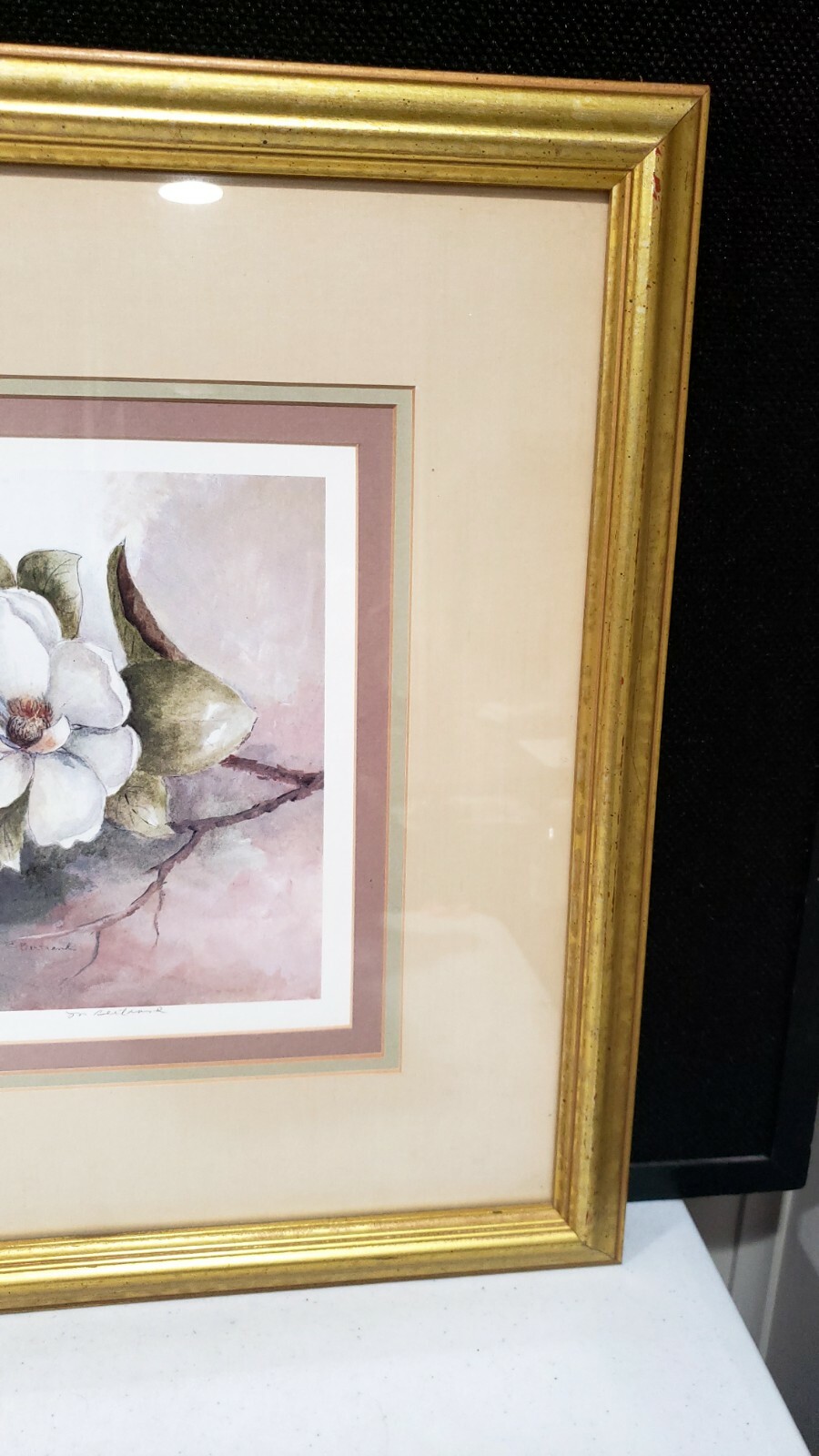 Mary Bertrand Limited Edition Gardenia Print 1430 Of 1900 Signed Matted Framed
