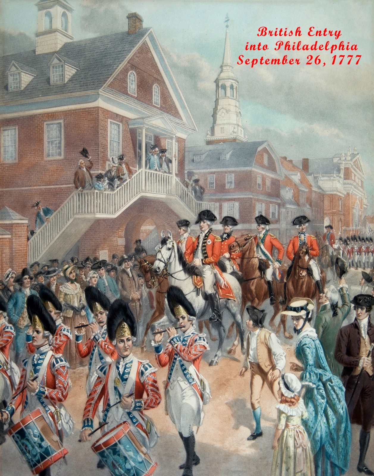 Giclée Art Print – Titled: British Entry into Phila, Sep 26, 1777