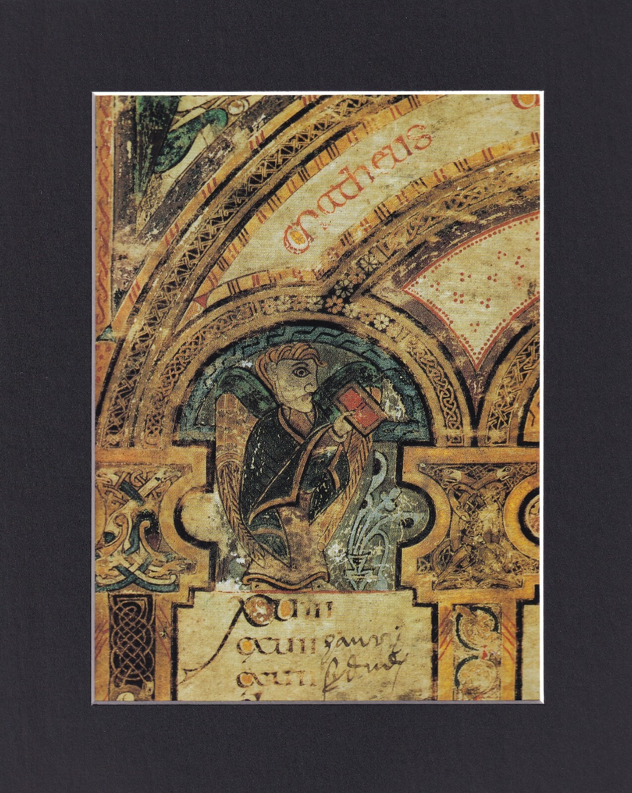 8X10″ Matted Print Art Picture Celtic Book of Kells: