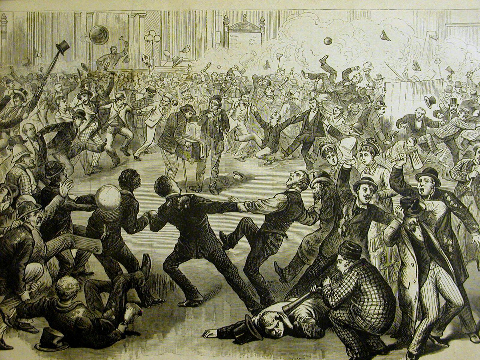 Christmas on Wall Street NEW YORK STOCK EXCHANGE MEMBERS DANCING 1878 Art Matted