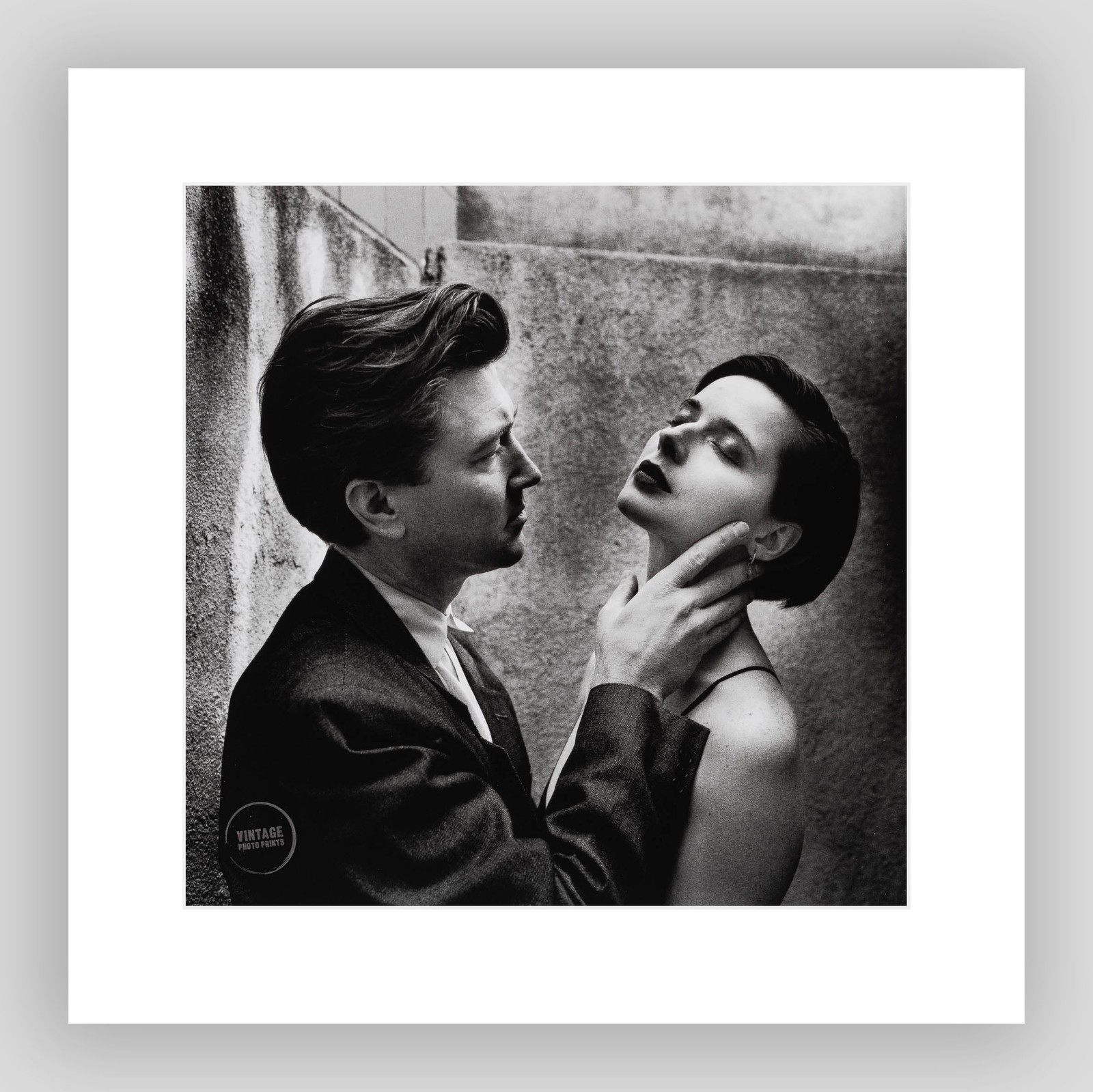 VTG Helmut Newton Print Isabella Rossellini Photogravure Photo 1988 Mat 14×14