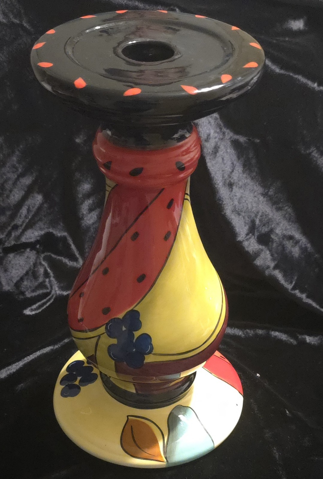 Salvador Dali Ceramic Candle Holder- Inspired By “Still Life Sandia”- Rare Color
