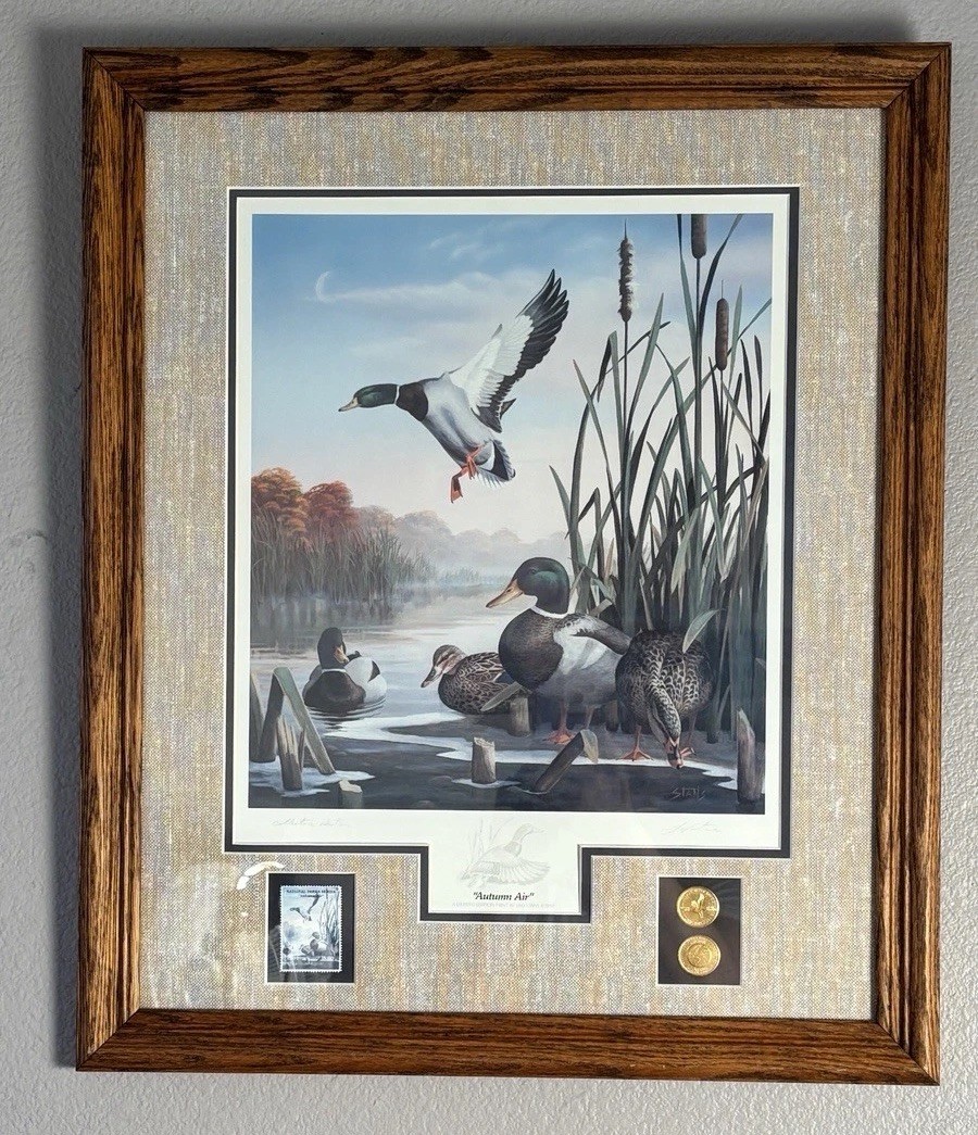 Leo Stans “Autumn Air” Limited Edition Print 91’ With Special Edition Comm Coins
