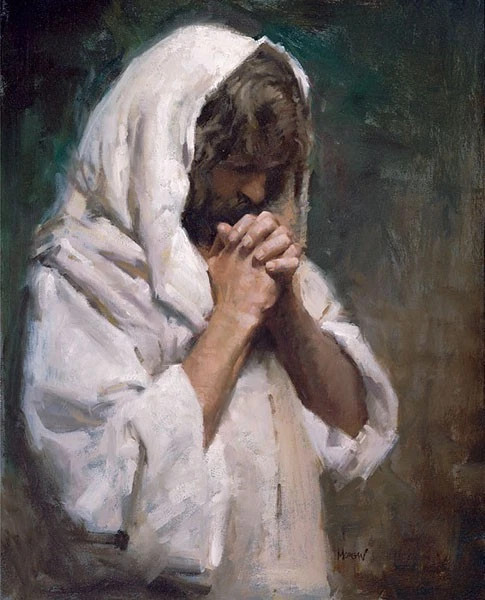 Morgan Weistling THY WILL BE DONE 20×16 Matted Art Jesus Praying in Gethsemane