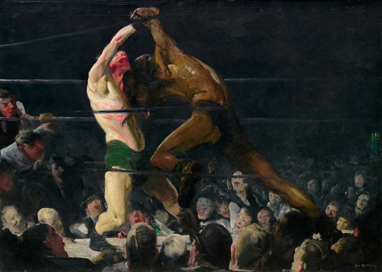 George Bellows – Both Members of This Club VINTAGE poster print Home Decor