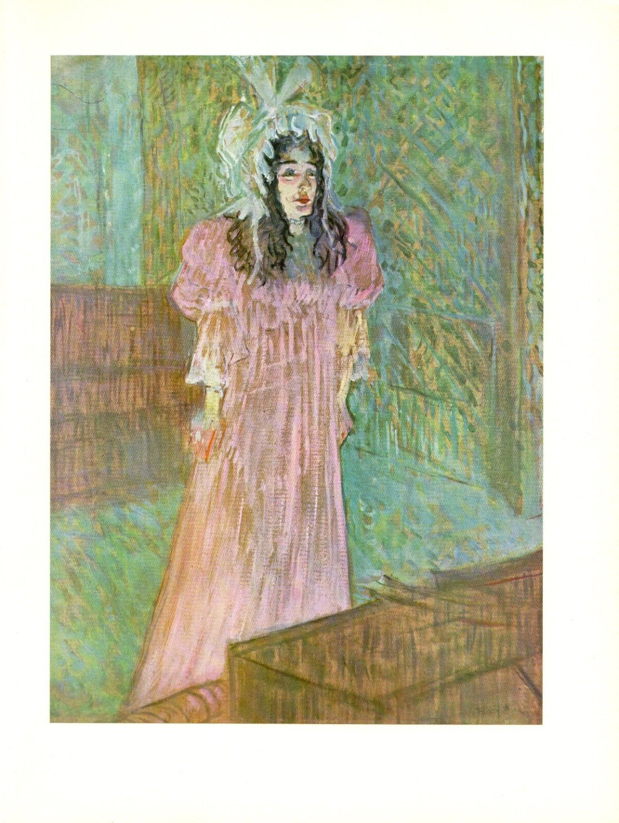 1956 Vintage TOULOUSE “MISS MAY BELFORT” LES DECADENTS COLOR offset Lithograph