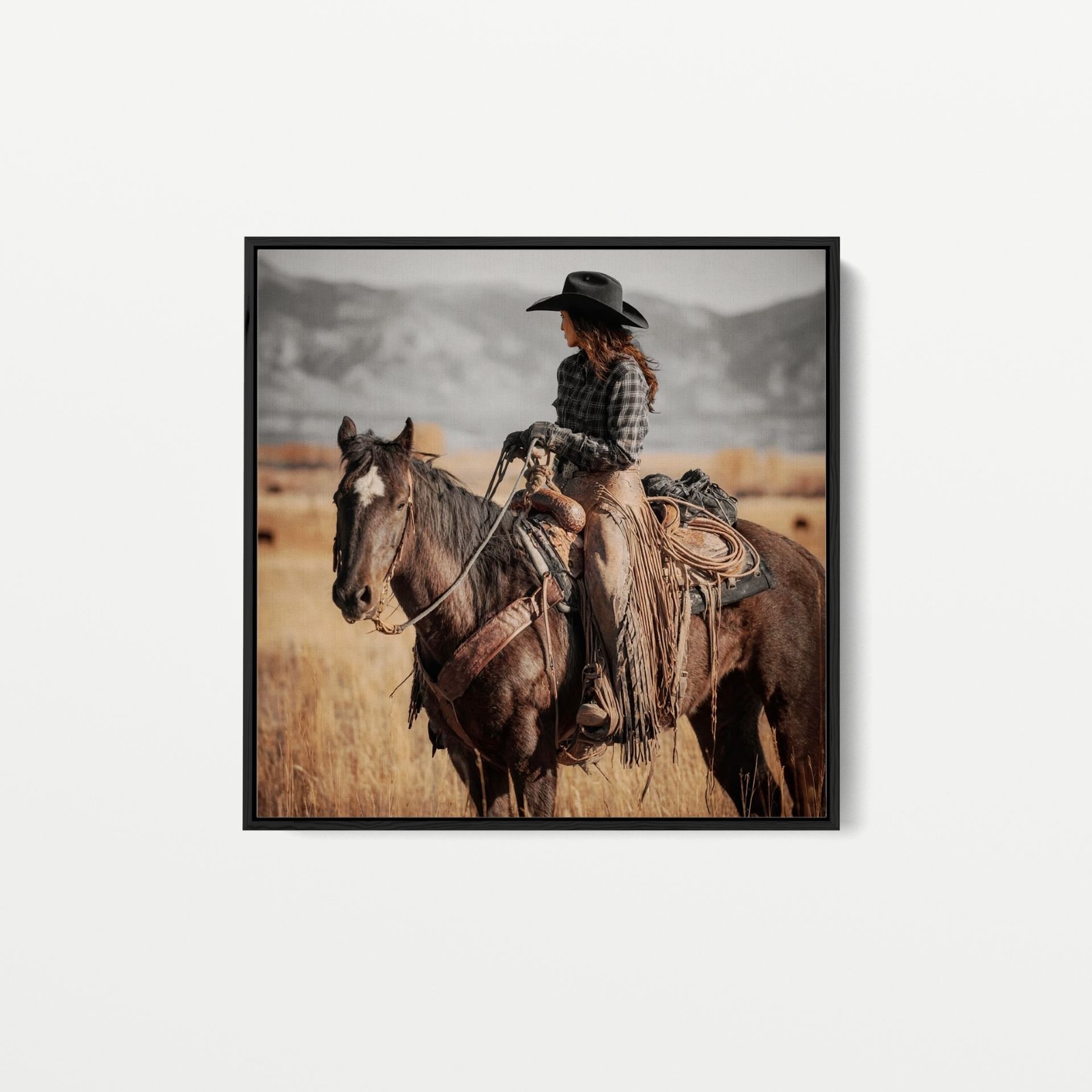 Cowgirl on the Range by Artographie West Photographic Art Print Ships Free