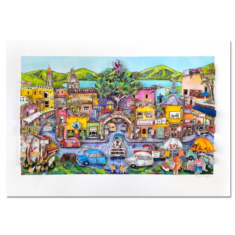Linnea Pergola San Miguel de Allende Mexico 3D Ltd. Ed. Hand Signed, LOA