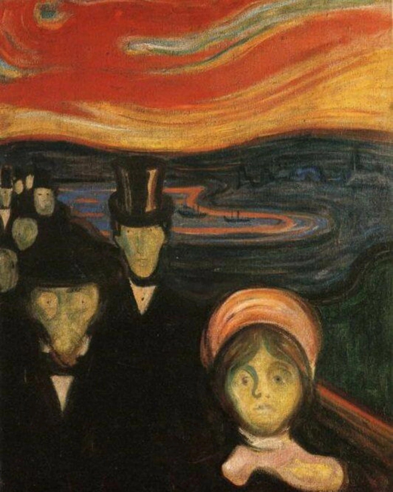 Anxiety, 1894 by Edvard Munch 16″X20″ GLOSSY POSTER PRINT