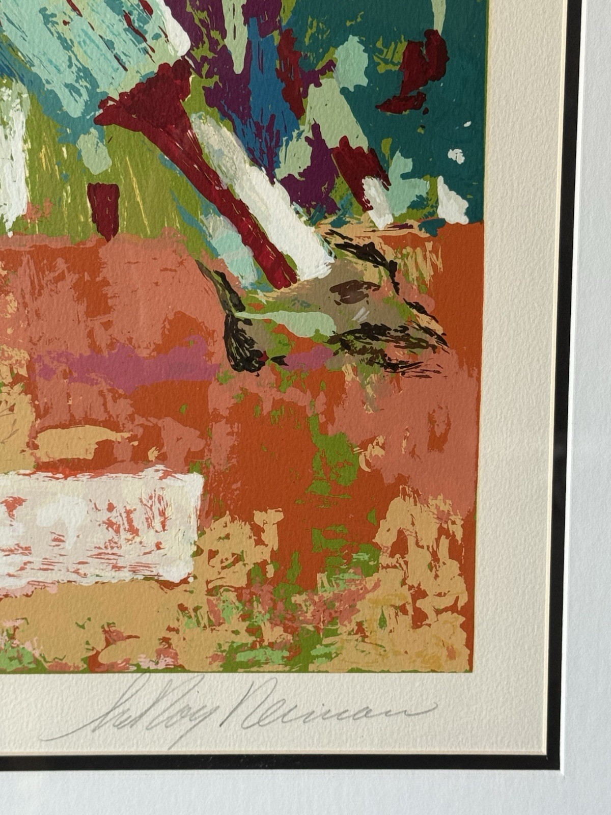 LEROY NEIMAN VINTAGE MODERN ART ABSTRACT SERIGRAPH HALL OF FAME MIKE SCHMIDT