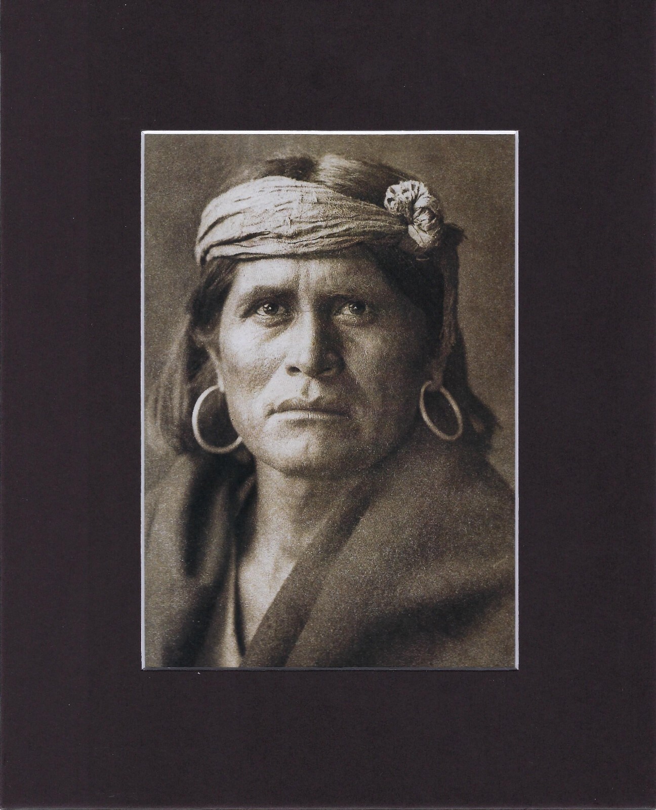 8X10″ Matted Print Indian Art Picture Edward S Curtis: Hopi Named Warze – Walpi