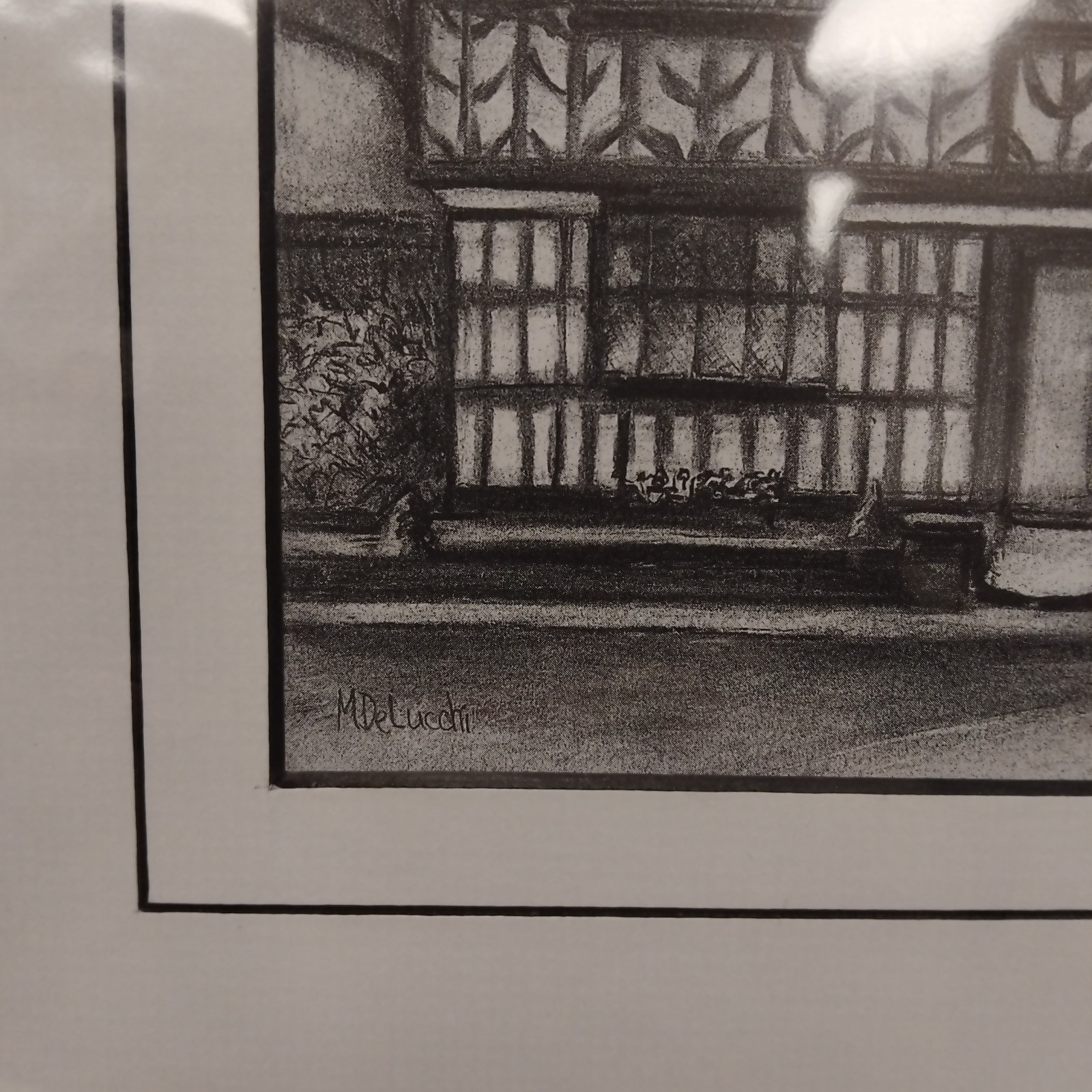 Set of x 4 Street Scenes of Nantwich By DeLucchi Artwork Prints 26cm x 32cm