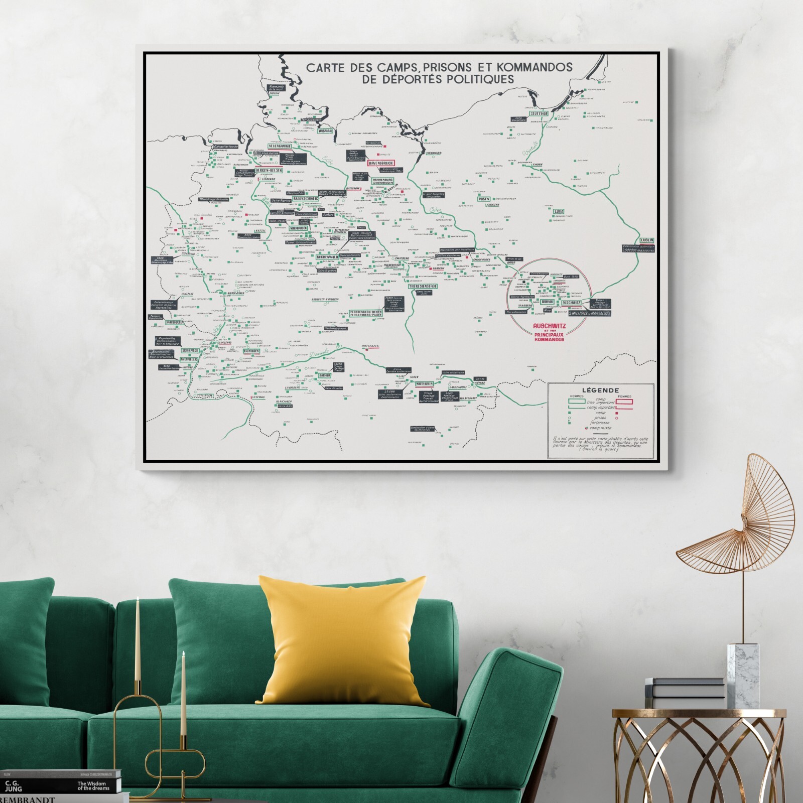 Map of Europe Showing Nazi Concentration Camps – WWII Holocaust Locations