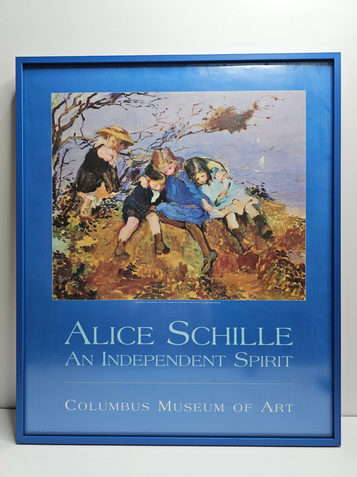 Alice Schille “Tired Children” Signed Lithograph Poster An Independent Spirit