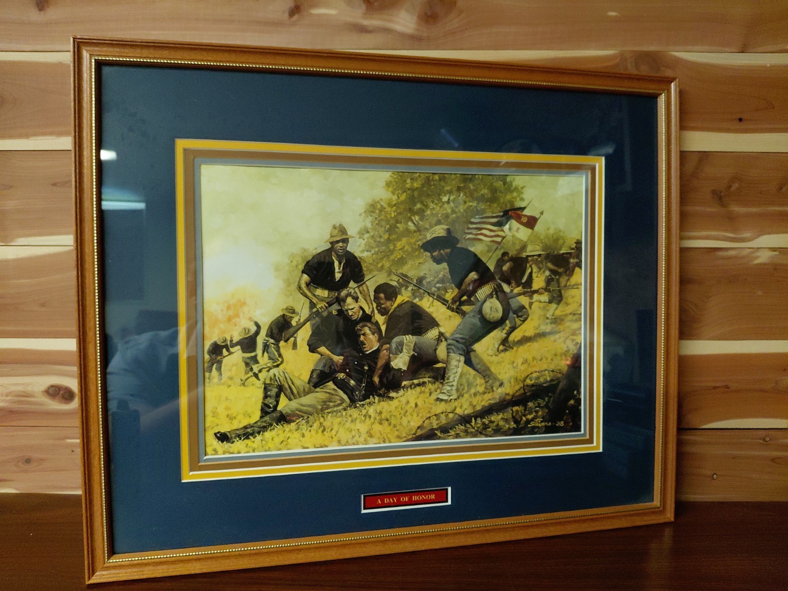 A Day of Honor by Don Stivers 1998 Buffalo Soldiers 10th Cavalry Cuba Print