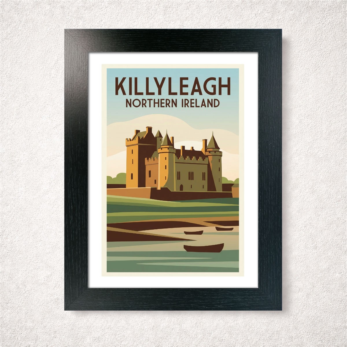 Killyleagh, Northern Ireland Travel Poster Giclee Art Print 439-1