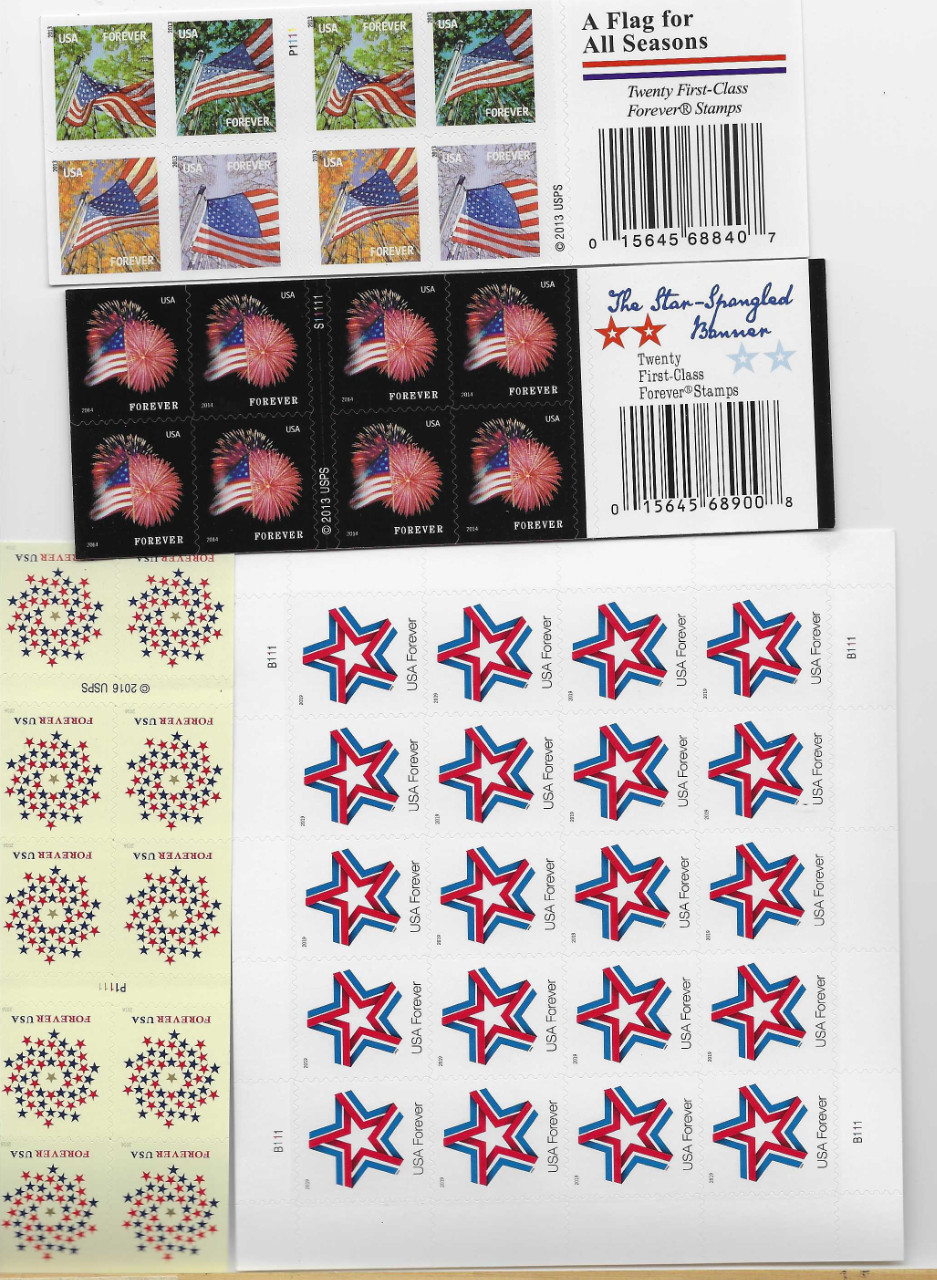 4 sheets ( PATRIOTIC bundle )