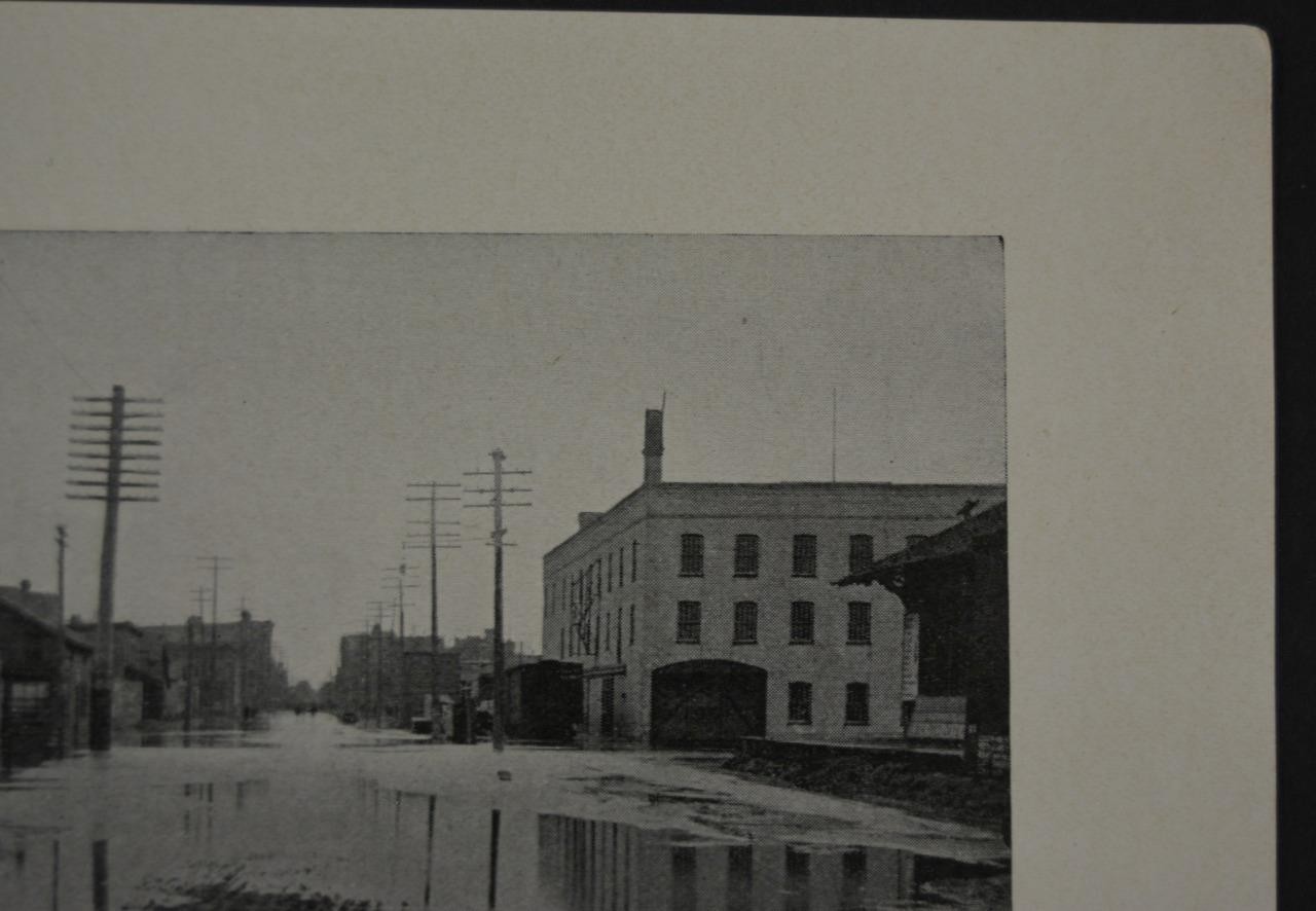 Antique Downtown Saginaw Michigan Great Flood of 1903 Art Print Photo History