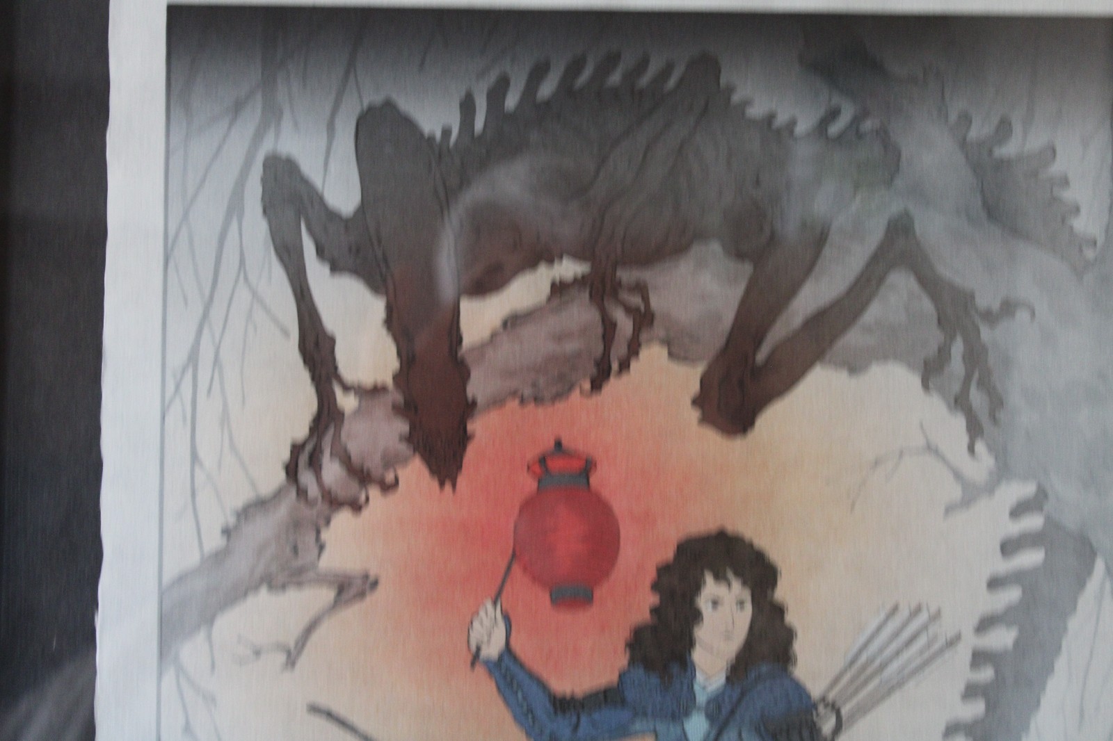 UNSEEN FEAR Jed Henry Giclee Print Mondo HM Paper Aliens Ripley & Jonesy Framed