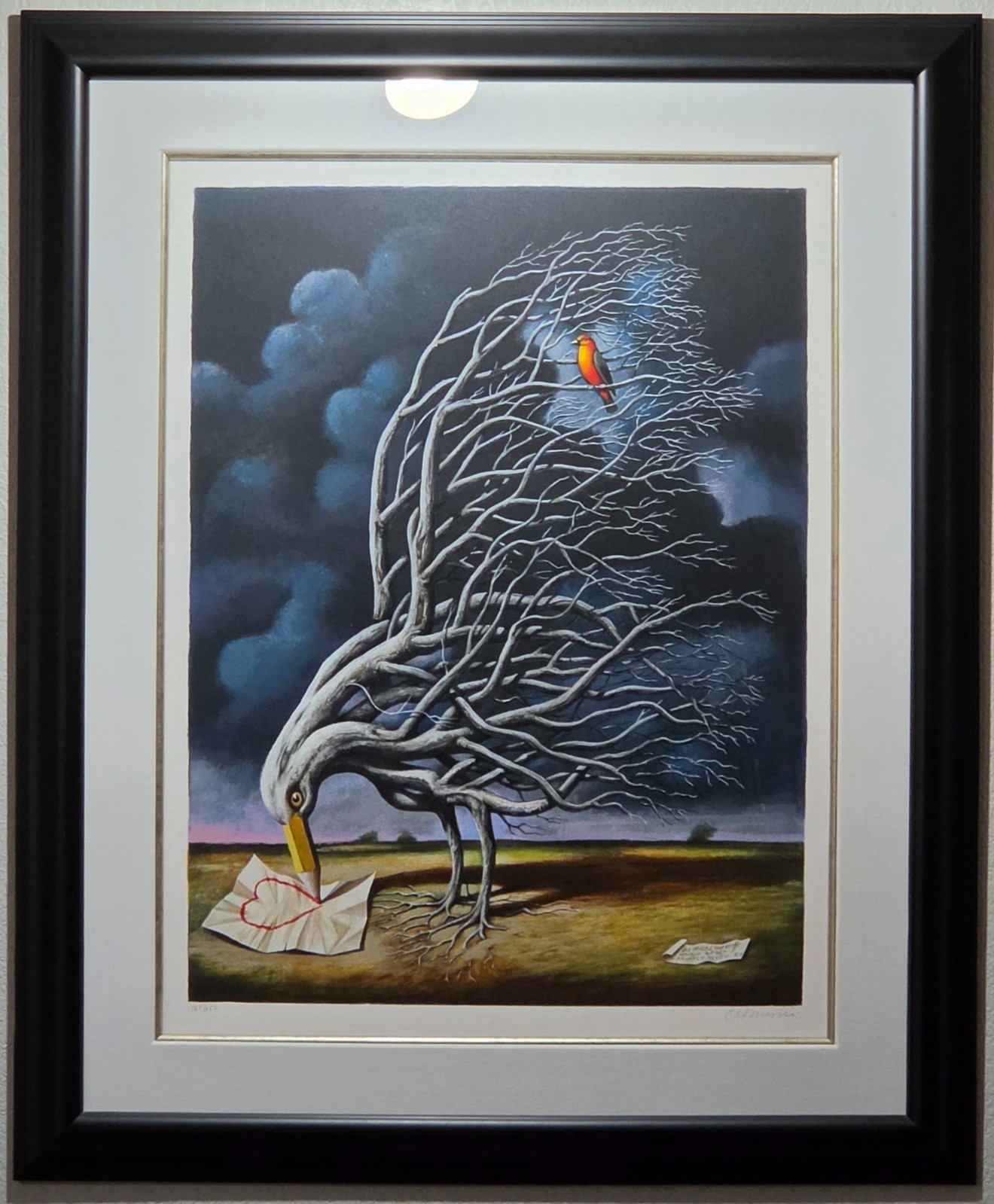 Rafal Olbinski – “Letters from a Shy Lover ” – HAND SIGNED/NUMBERED Serigraph