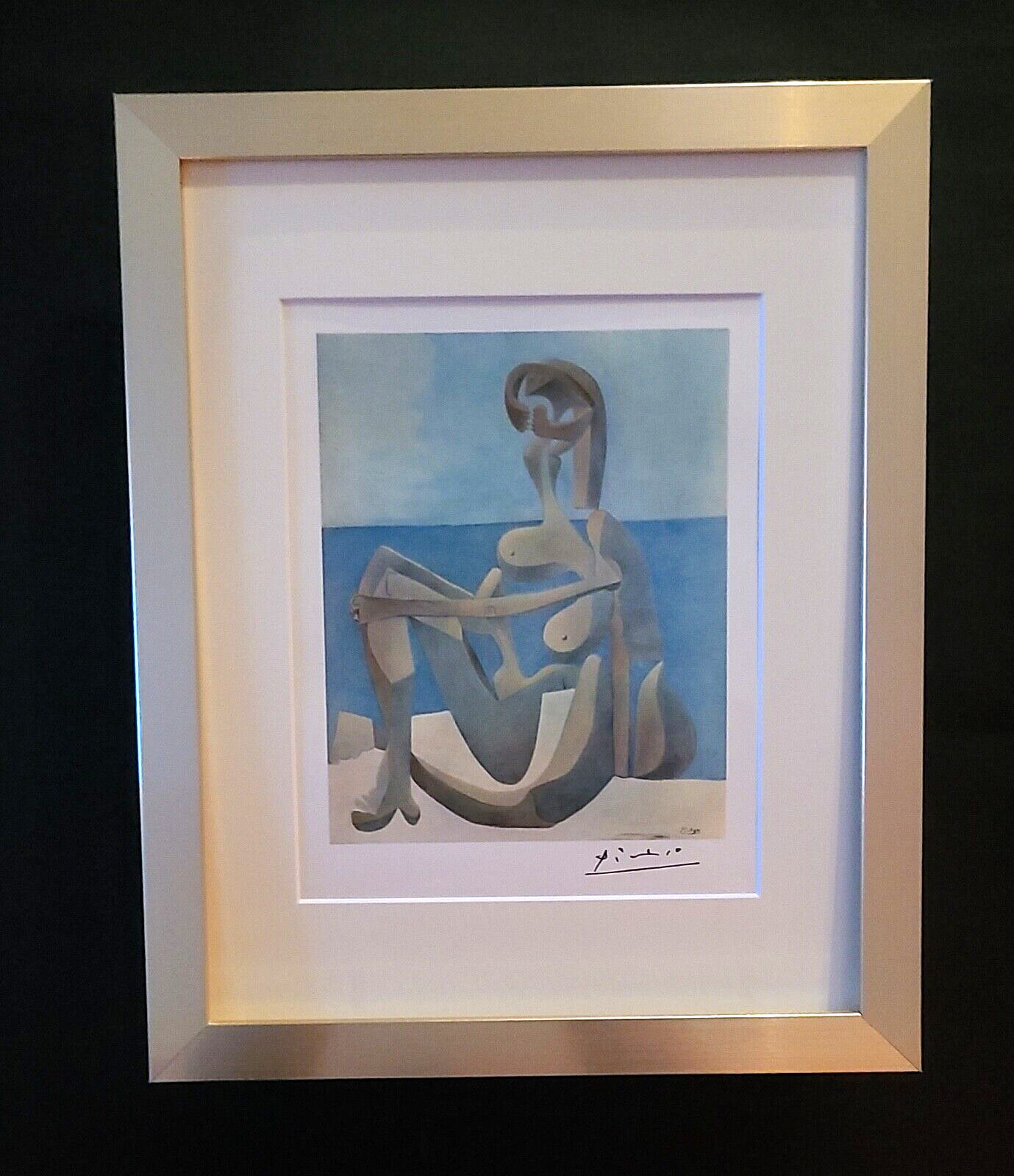 PABLO PICASSO BEAUTIFUL 1948 SIGNED SCARCE PRINT MATTED AND FRAMED BUY IT NOW!