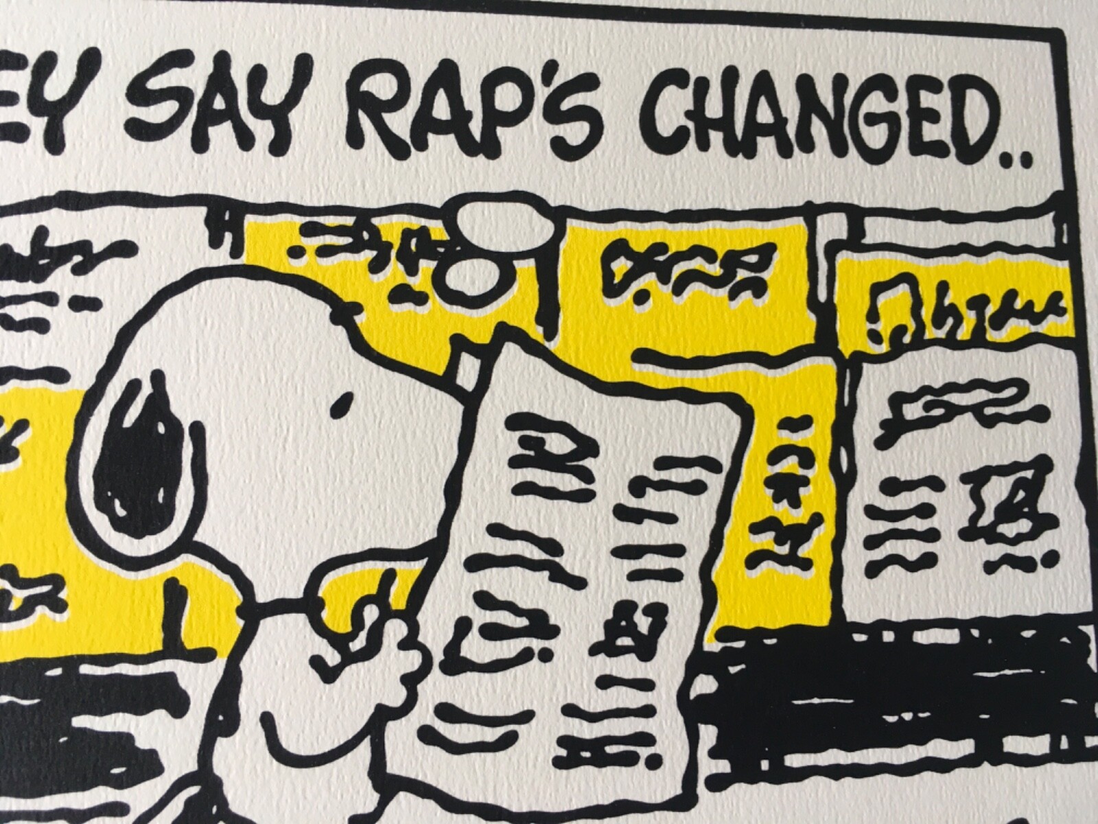 Mark Drew – They Say Rap Changed / Numbered & Signed (Hip Hop / Rap /Urban Art)