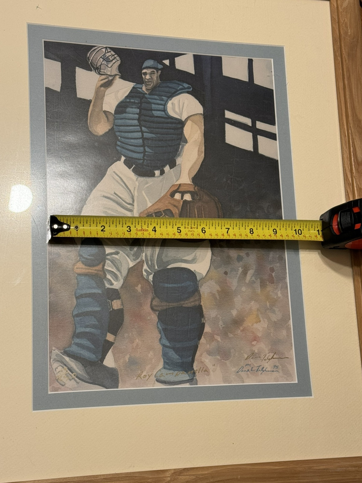 Roy Campanella Baseball Artwork Lithograph Print By Dane Tilghman Signed 19/250