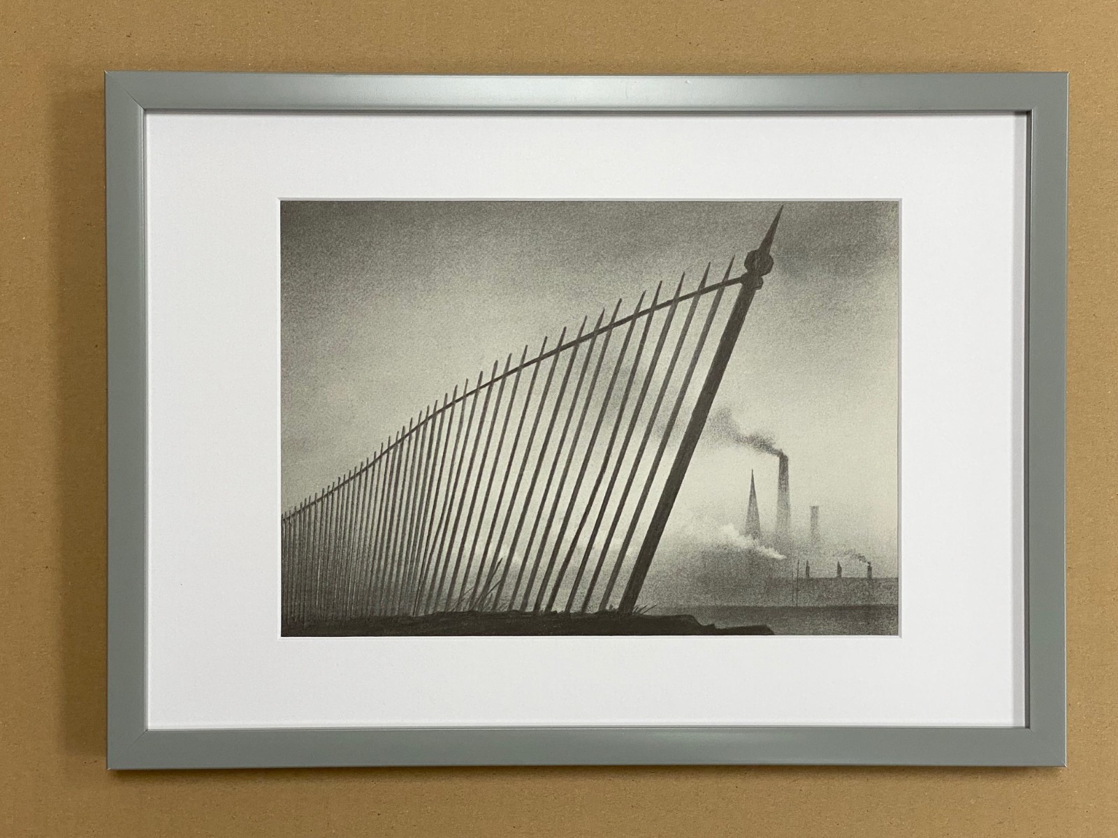 Trevor Grimshaw – Iron Railings – Rare Unsigned Print – A Classic Image