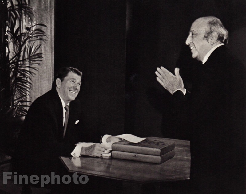 1981/83 Vintage President RONALD REAGAN By YOUSUF KARSH DC Visit Photo Engraving