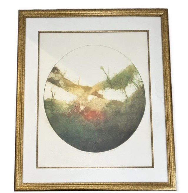 Ruth Rodman Signed Etching A Morning in April 34/100 Framed Abstract