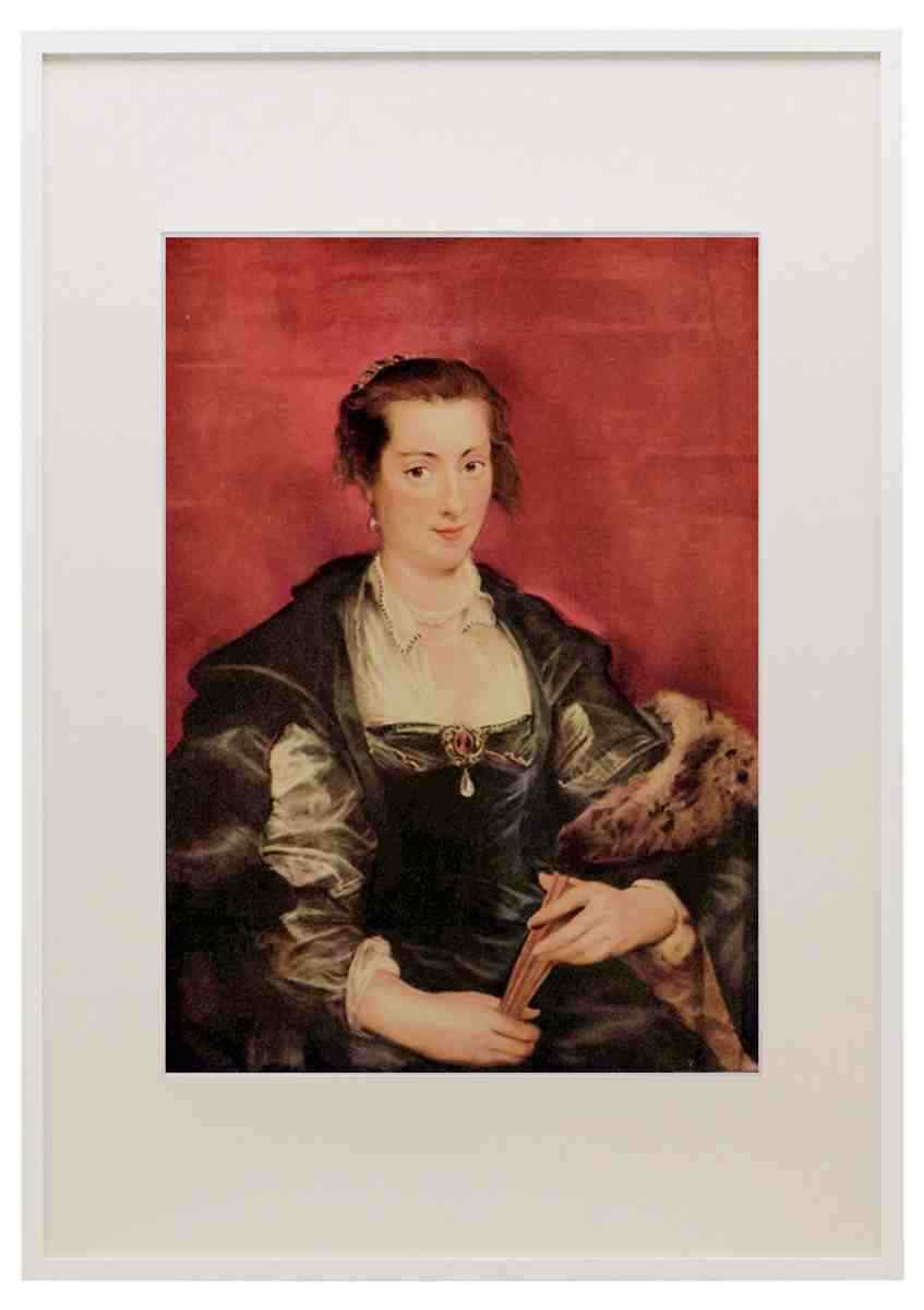 Portrait of Isabella Brant Rubens A3 A4 Framed Print Picture