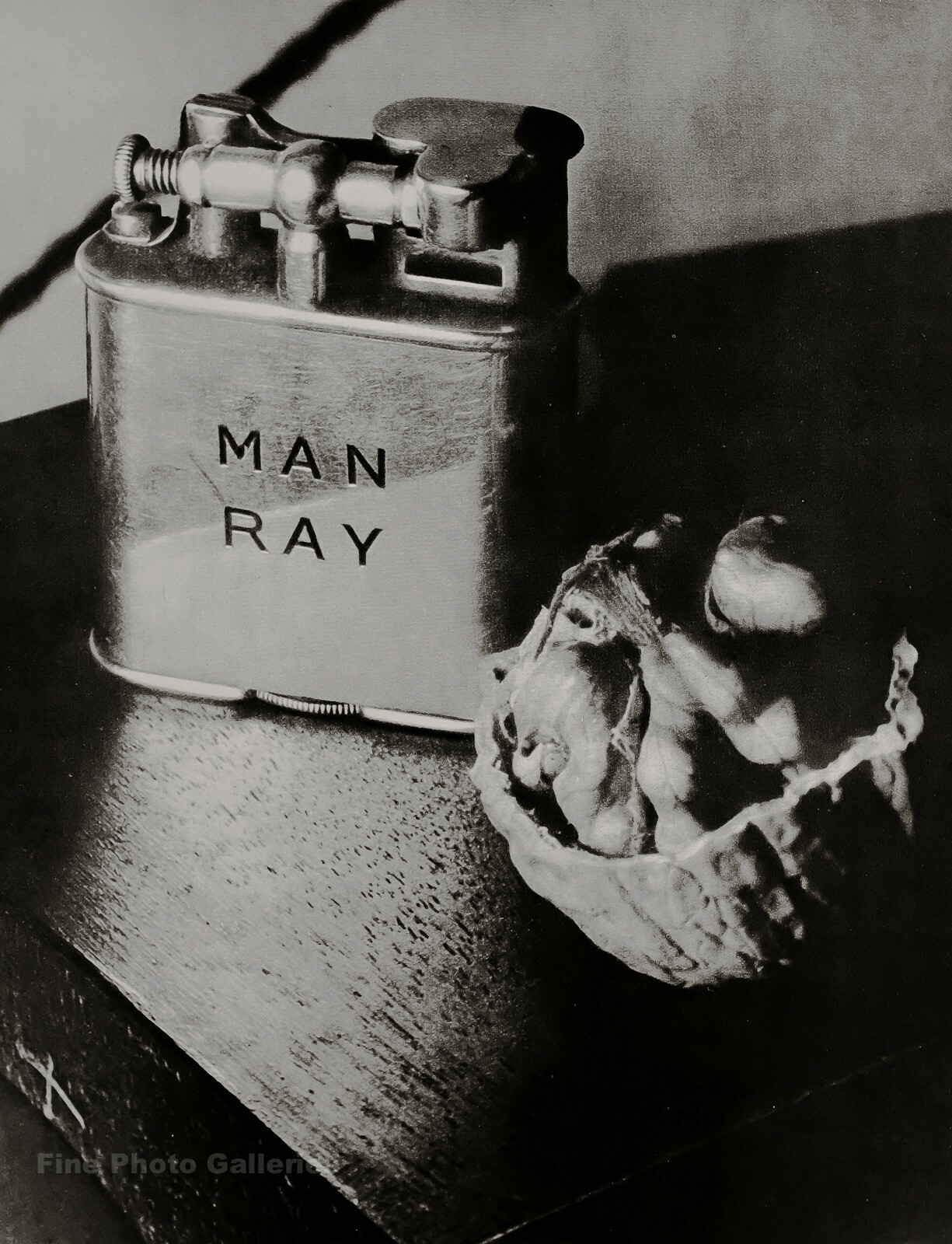 c. 1930/75 MAN RAY Vintage Cigarette Lighter Walnut Still Life Photo Art 12×16