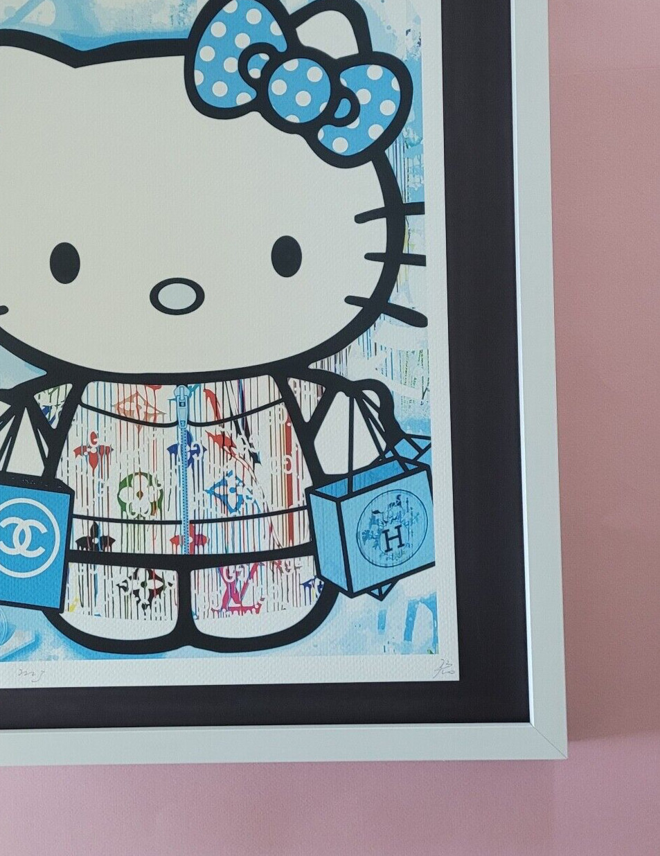Death NYC Large Framed 16x20in Pop Art Certified SNOOPY GUCCI CHANEL SHOPPING #4