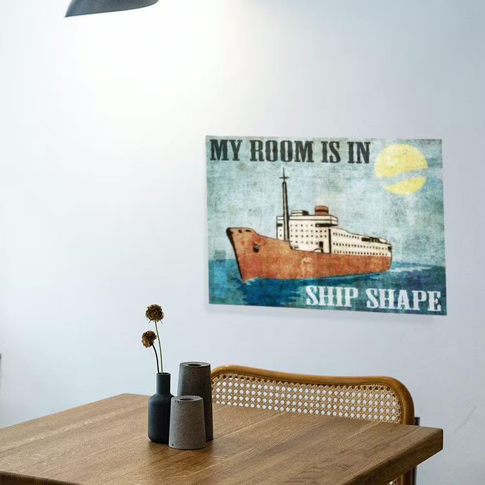 Ship Shape by Grotto Studios 1 Piece Unframed Canvas Drawing Print 18 In. X 24 I
