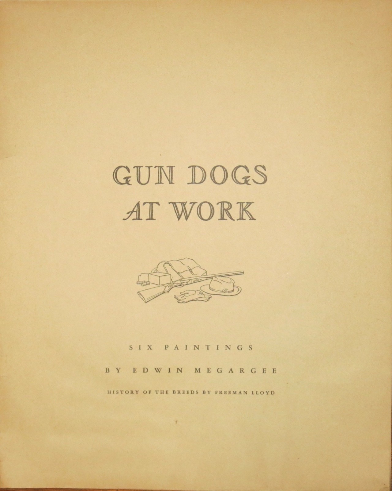 Edwin Megargee Hunting Dogs at Work Portfolio c 1945 Five Plates Rare